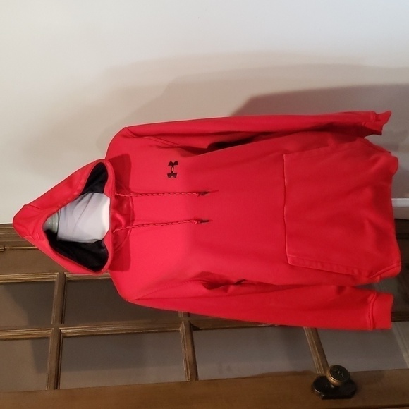 Under Armour Loose Size Medium Red Hoodie - Picture 1 of 7